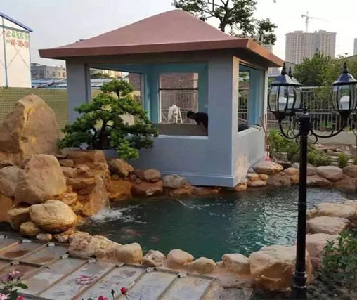石城别墅庭院假山设计