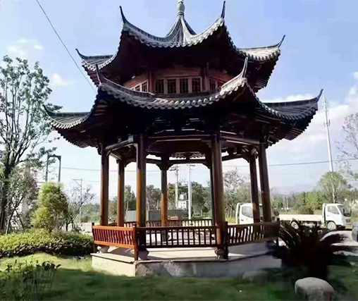 四角亭,赣州仿古建筑工程,传统工艺